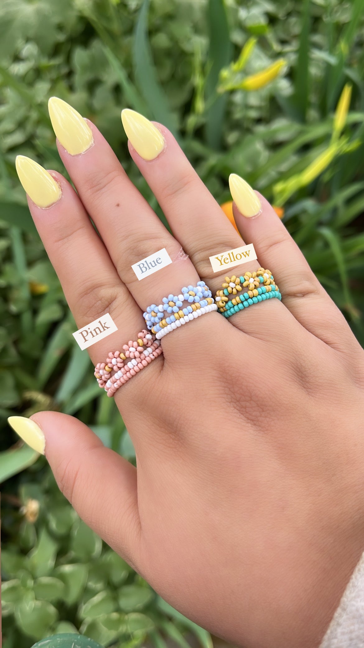 Daisy Ring Stacks